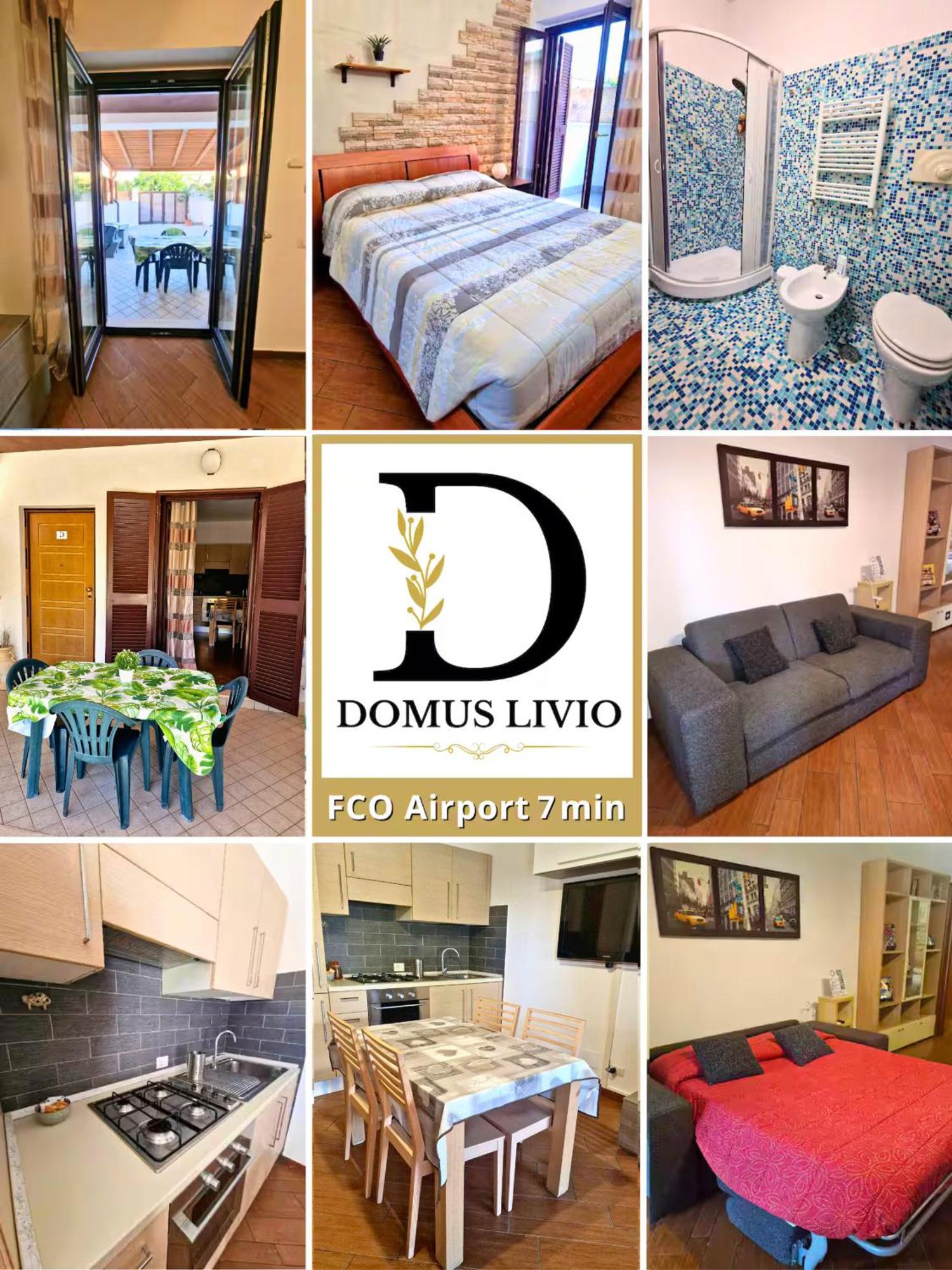 Domus Livio, 7 Min Fco Airport, Free Wifi, Garden Apartment, 2 Tv Hd Ф'юмічіно Екстер'єр фото